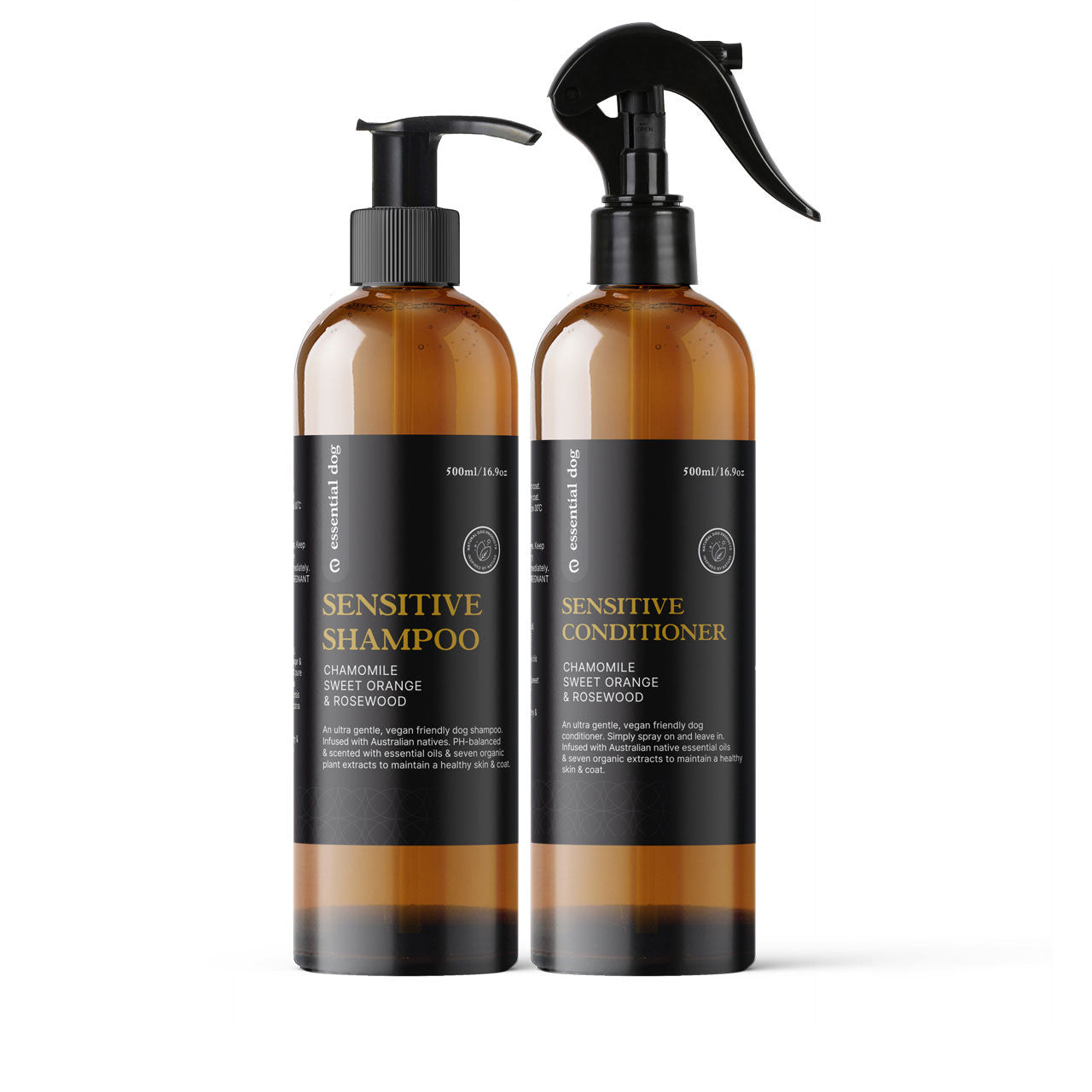 Essential Dog Sensitive Wash Duo — 2 × 500mL