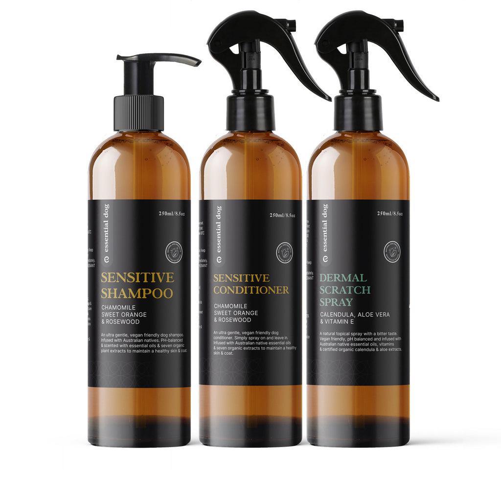 Essential Dog Sensitive Skin Care Pack — 3 × 250mL