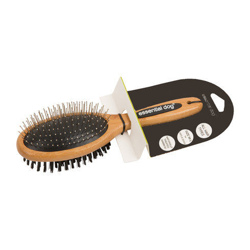 Essential Dog Bamboo Two-Sided Brush