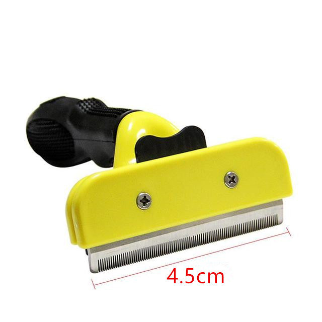 Yellow and black dematting comb in the 45 mm width